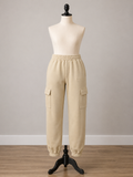Champion Cargo Jogger Sweatpants – Sand Beige