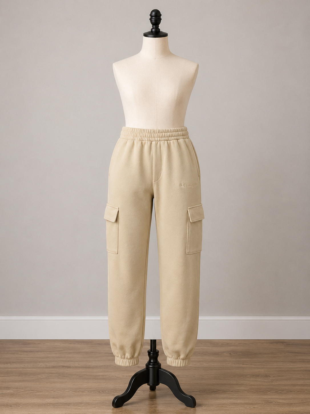 Champion Cargo Jogger Sweatpants – Sand Beige