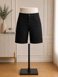 Classic Black Utility Cargo Shorts
