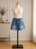 Everyday Edge Distressed Denim Shorts
