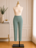Sage Elegance Ankle-Length Career Pants