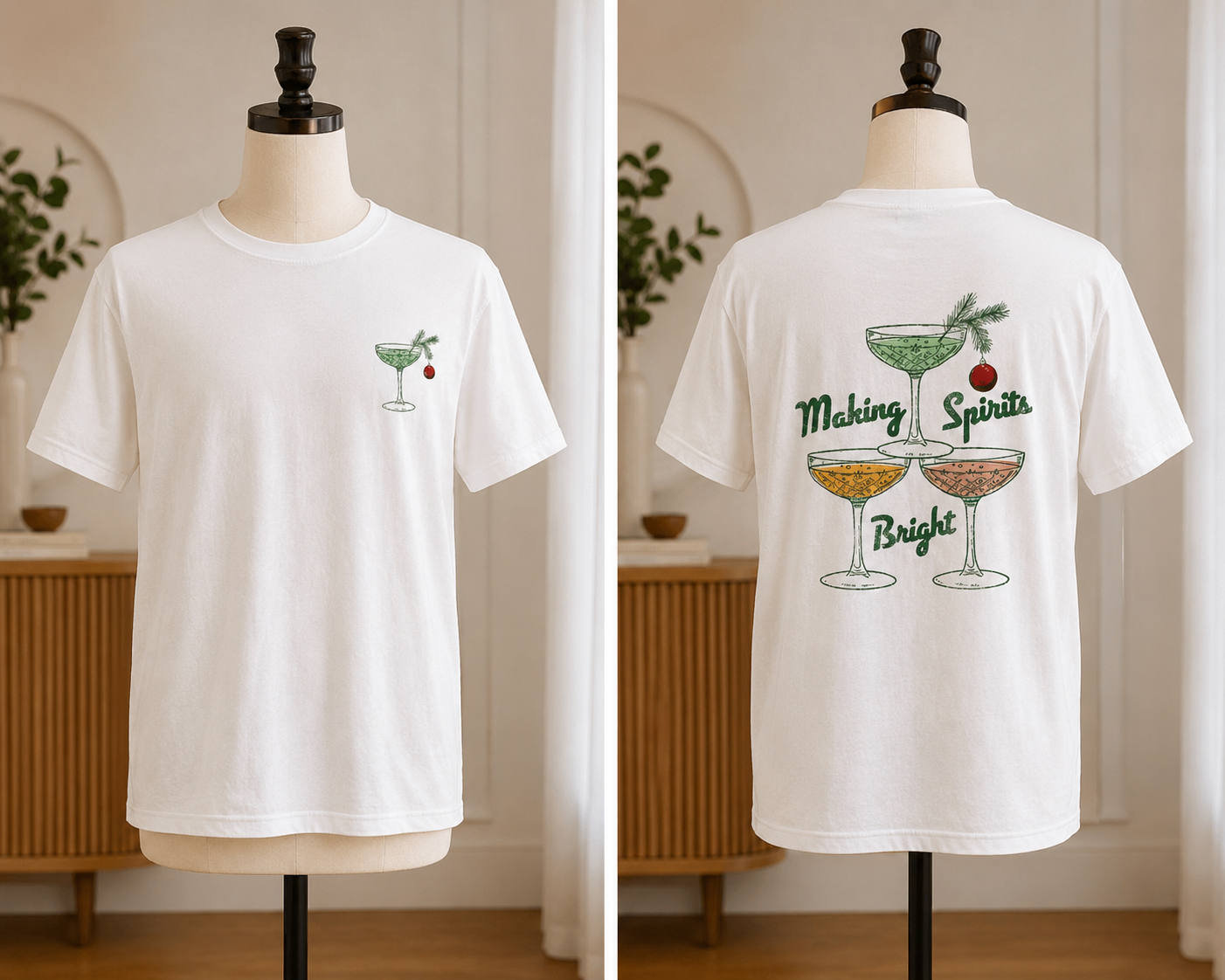 Goodfellow & Co. "Making Spirits Bright" Graphic Holiday T-Shirt