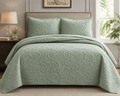 Madison Park Sage Green Quilted Coverlet