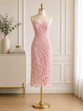 Blush Romance Lace Midi Dress