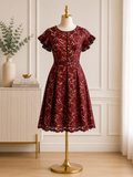 Ruby Romance Lace Fit & Flare Dress
