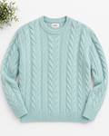 Goodfellow & Co. Cable Knit Crewneck Sweater – Mint Green | Classic Pullover