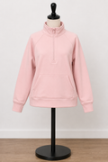 Women's Blush Pink Quarter-Zip Performance Pullover