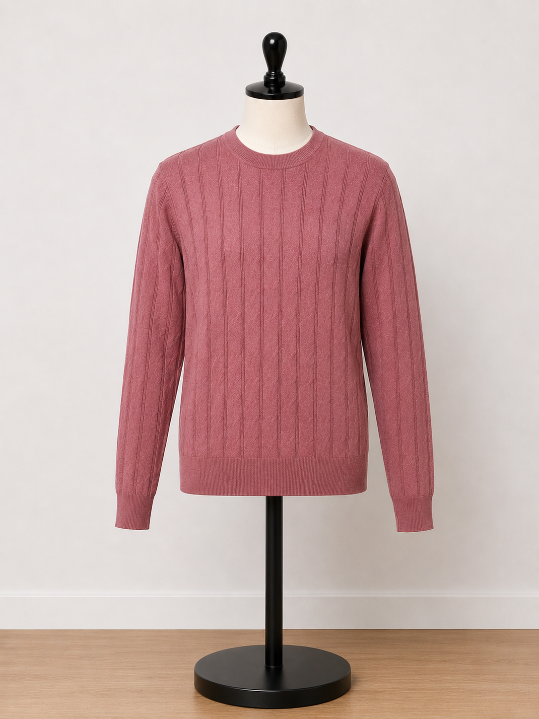 Goodfellow & Co. Men's Textured Crewneck Sweater – Dusty Rose