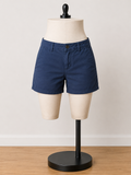 Women's Classic Navy Chino Shorts
