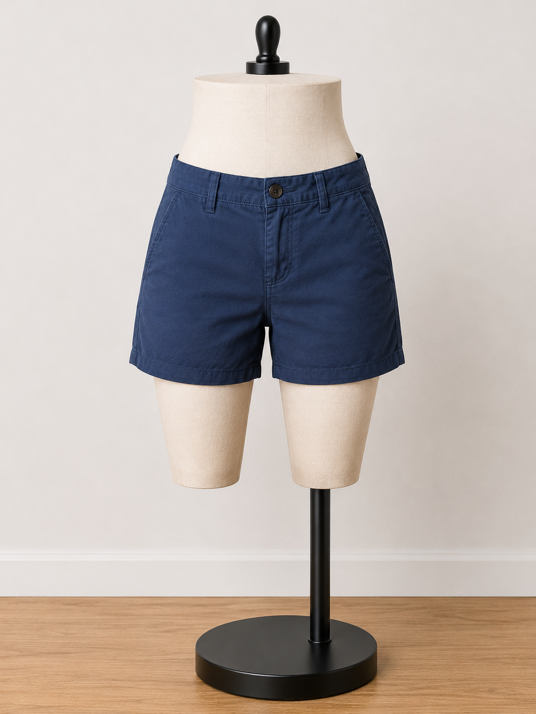 Women's Classic Navy Chino Shorts