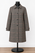 Goodfellow & Co. Women's Glen Plaid Long Coat – Classic Tailored Overcoat