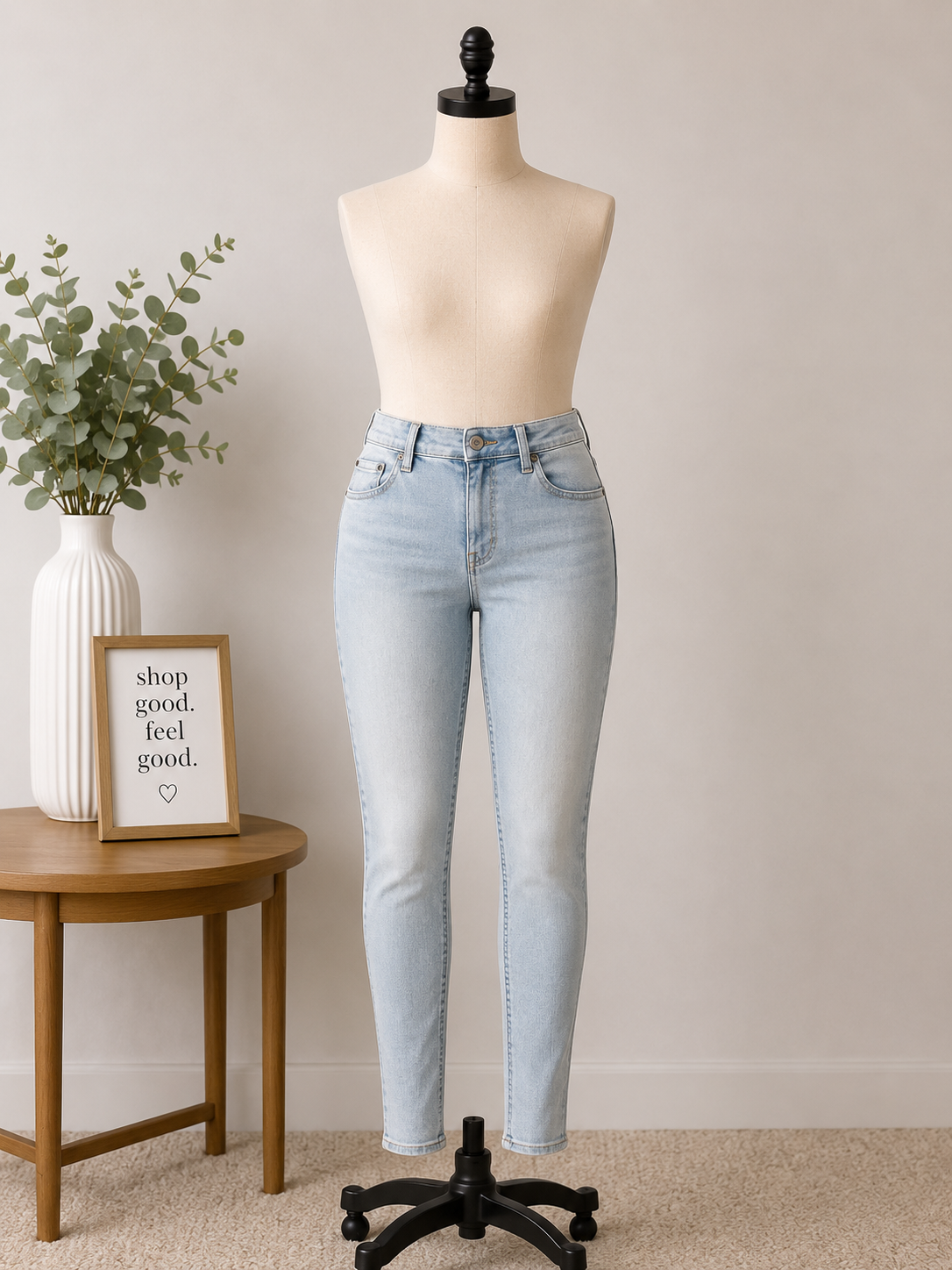 Women's Light Wash Skinny Jeans