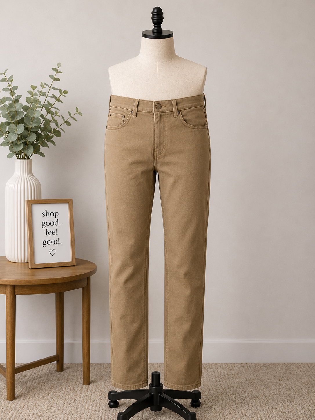Men's Classic Khaki Straight Leg Pants