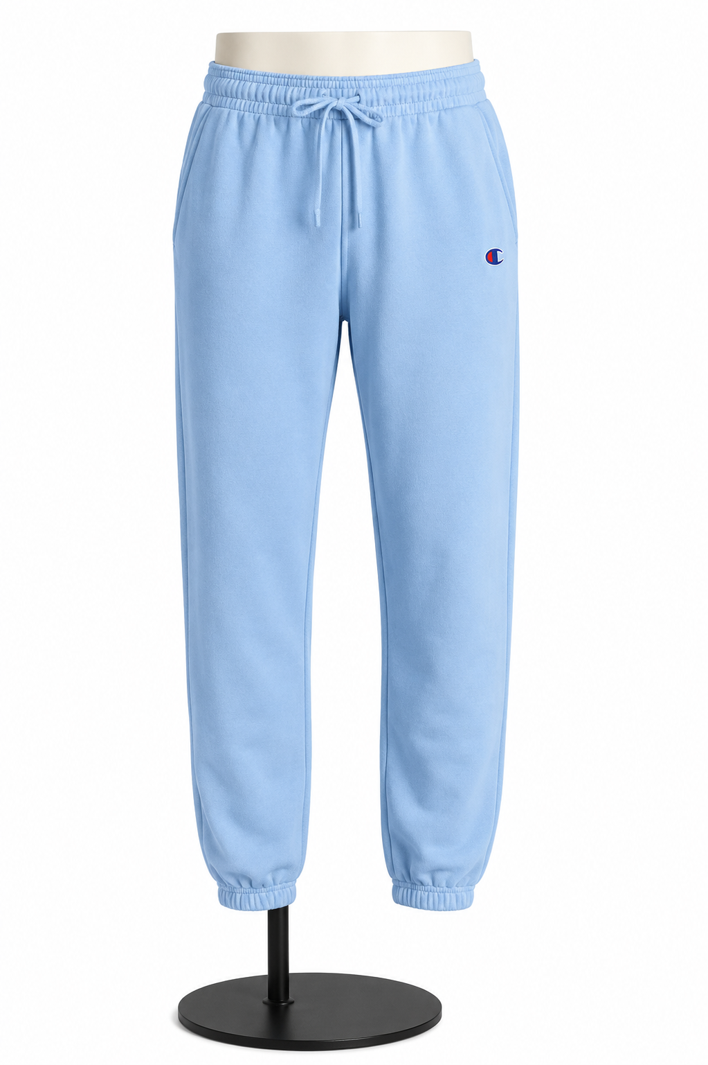 Champion Men's Powerblend Light Blue Fleece Jogger Sweatpants