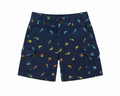 Toddler Boys' Navy Dinosaur Print Cargo Shorts