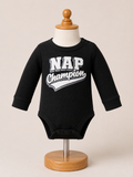 Baby Boys' "NAP Champion" Waffle Knit Long Sleeve Bodysuit