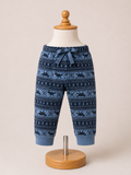 Garanimals Toddler Boys' Dinosaur Fair Isle Jogger Pants – Blue & Navy