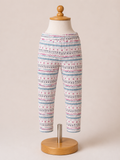 Girls' Fair Isle Print Leggings – Pink Multi