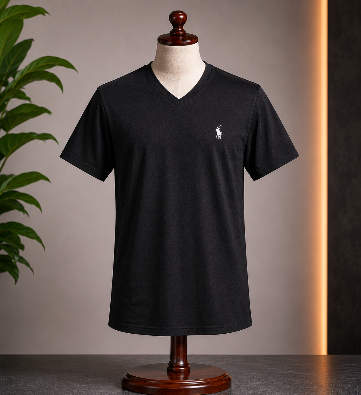 Polo Ralph Lauren Classic Black V-Neck Tee
