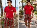 Polo Ralph Lauren Red Plaid Matching Set – Polo Shirt & Cargo Shorts
