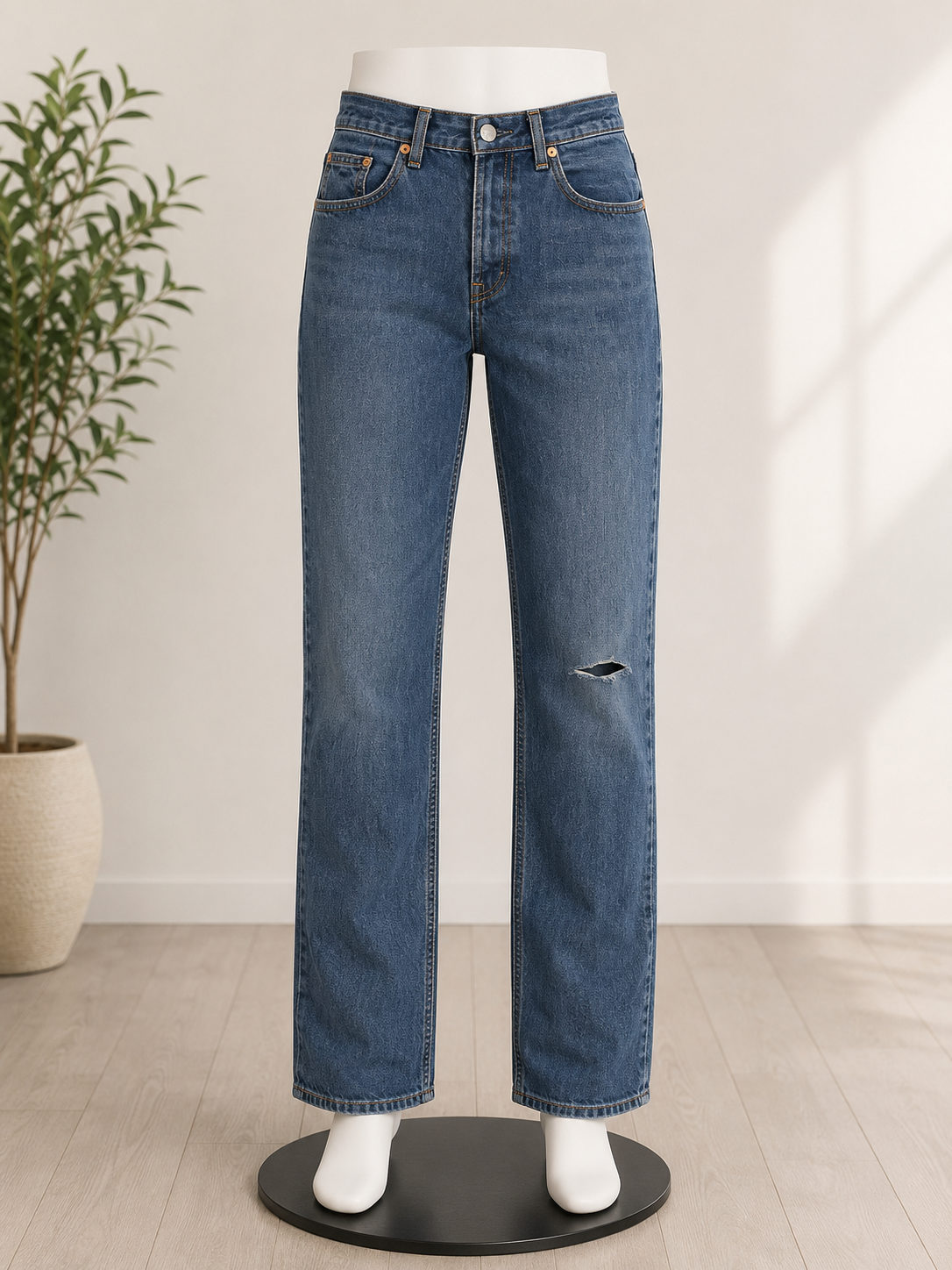Universal Thread® Women's High-Rise Straight Leg Jeans – Medium Wash Denim