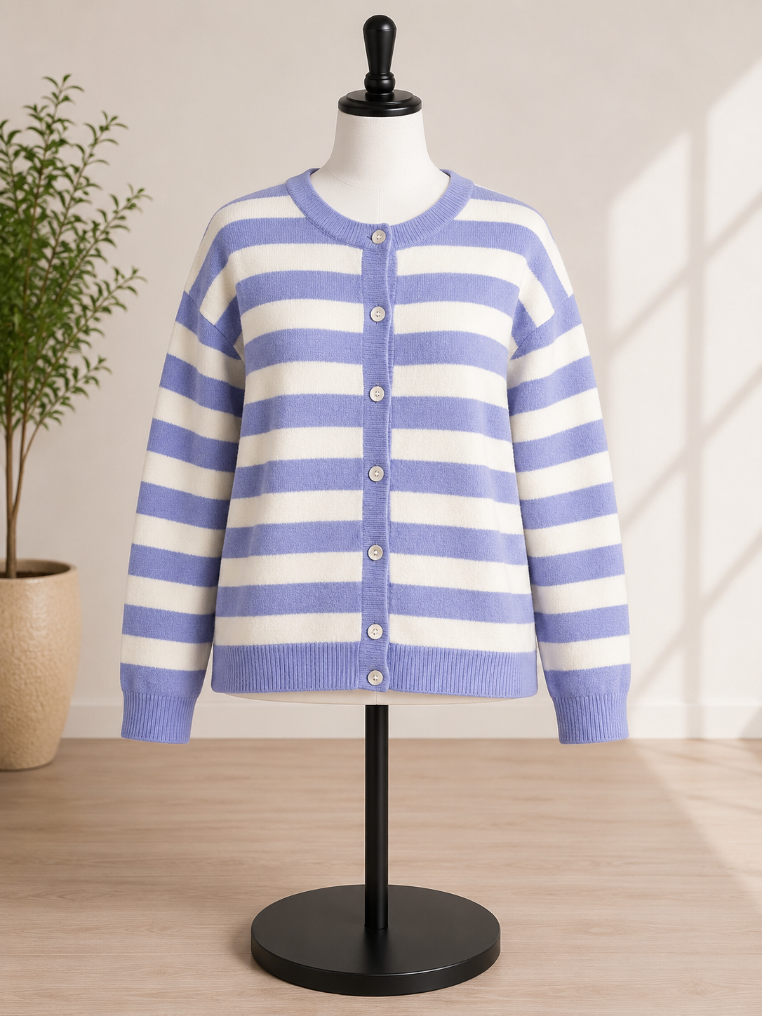 JoyLab™ Women's Striped Button-Front Cardigan Sweater