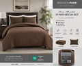 Madison Park Essentials Down Alternative Comforter Set – Brown | Ultra-Soft All-Season Bedding