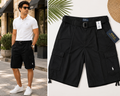 Polo Ralph Lauren Men's Black Cargo Shorts with Belt