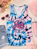 Forever Love Tie-Dye Ladies Tank