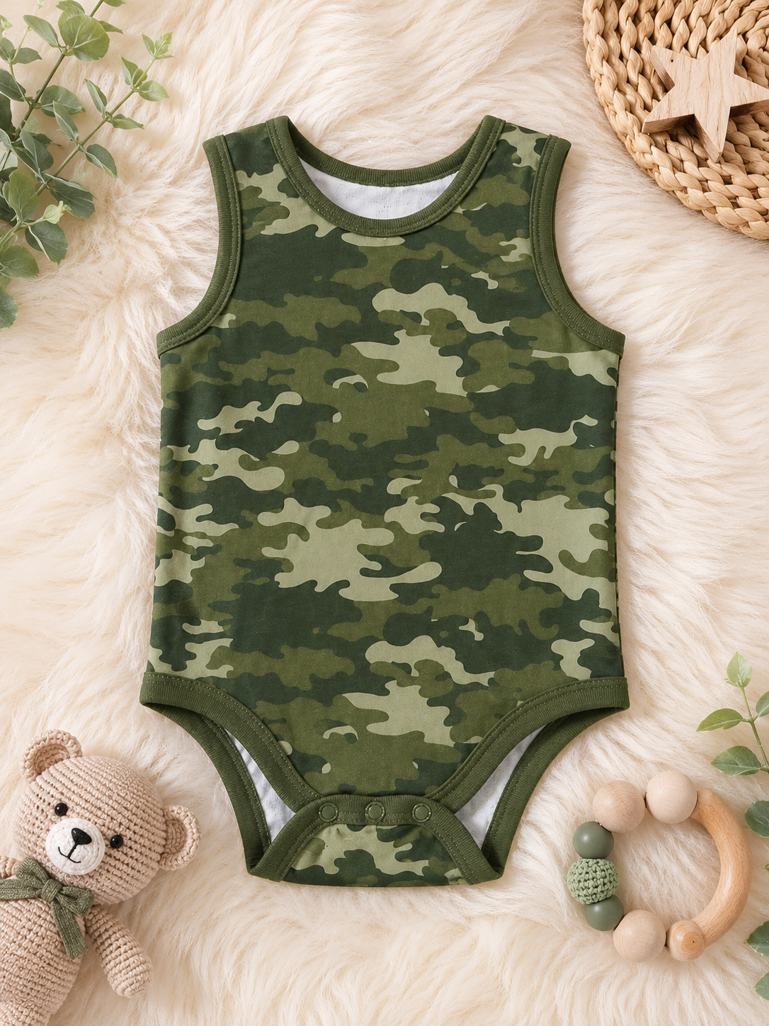 Little Trooper Camo Onesie