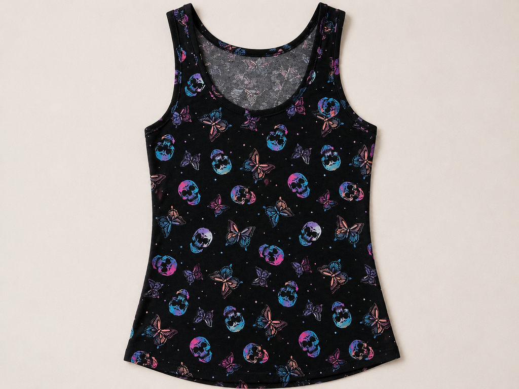 Midnight Flutter Graphic Tank