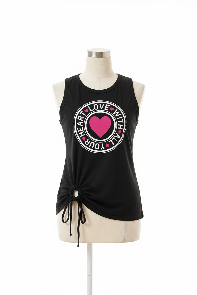 Heart Full Graphic Tank