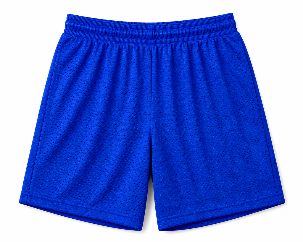 Royal Rush Mesh Athletic Shorts