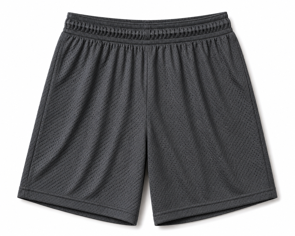 Charcoal Velocity Mesh Athletic Shorts