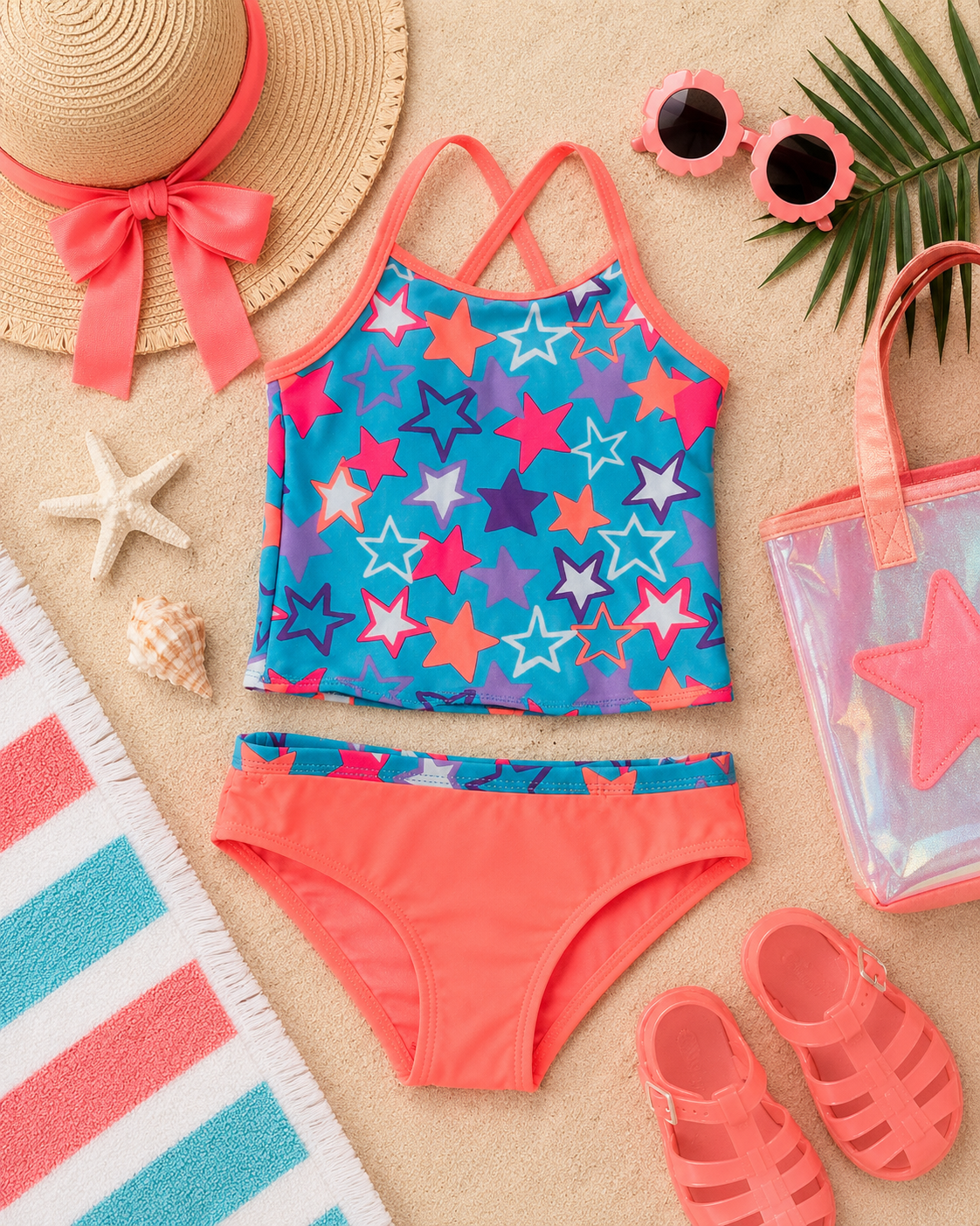 Neon Star Swim Set
