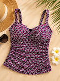 Berry Mosaic Swim Top