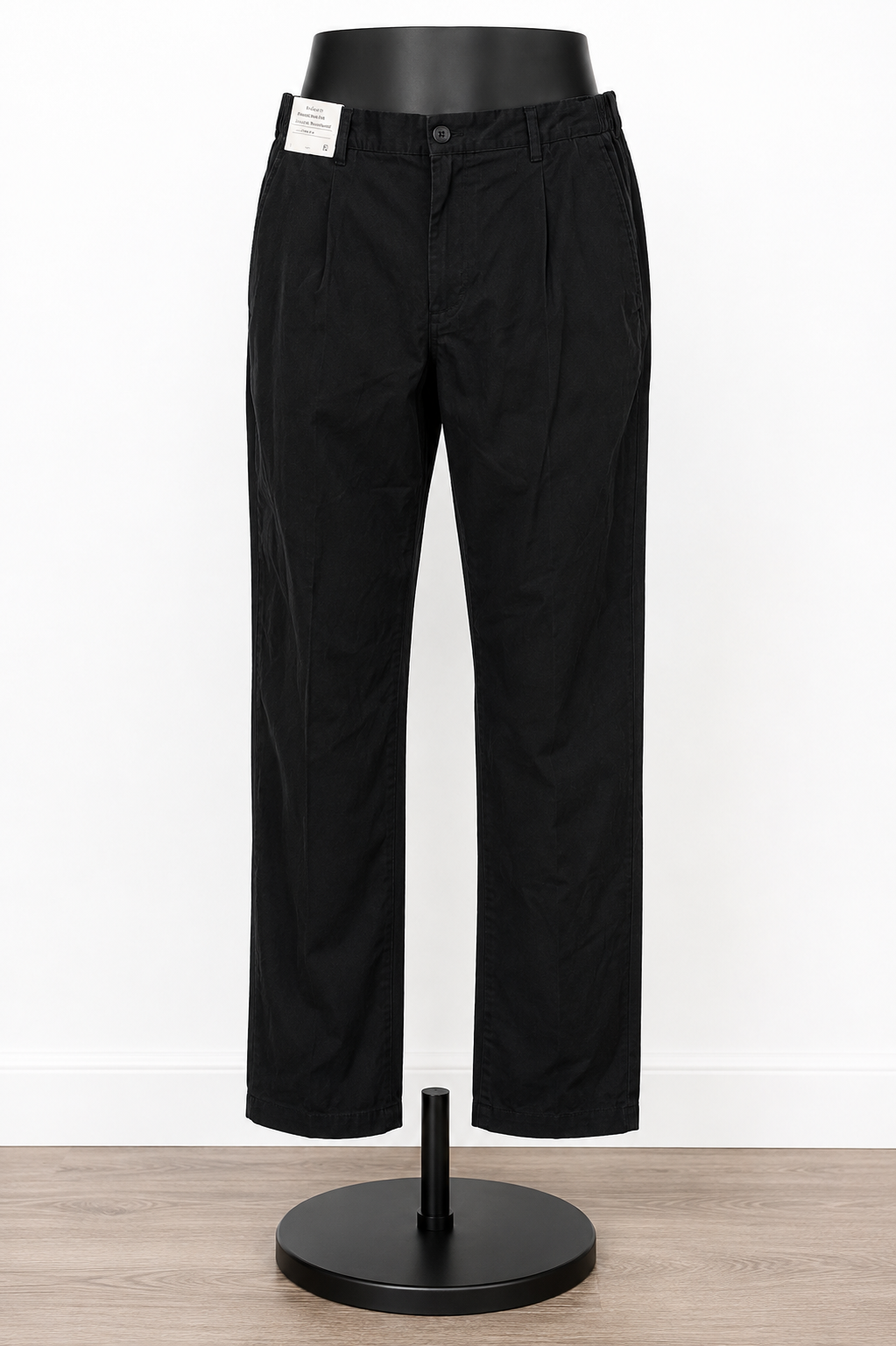 Goodfellow & Co. Men's Charcoal Pleated Chino Pants – Straight Fit Casual Trousers