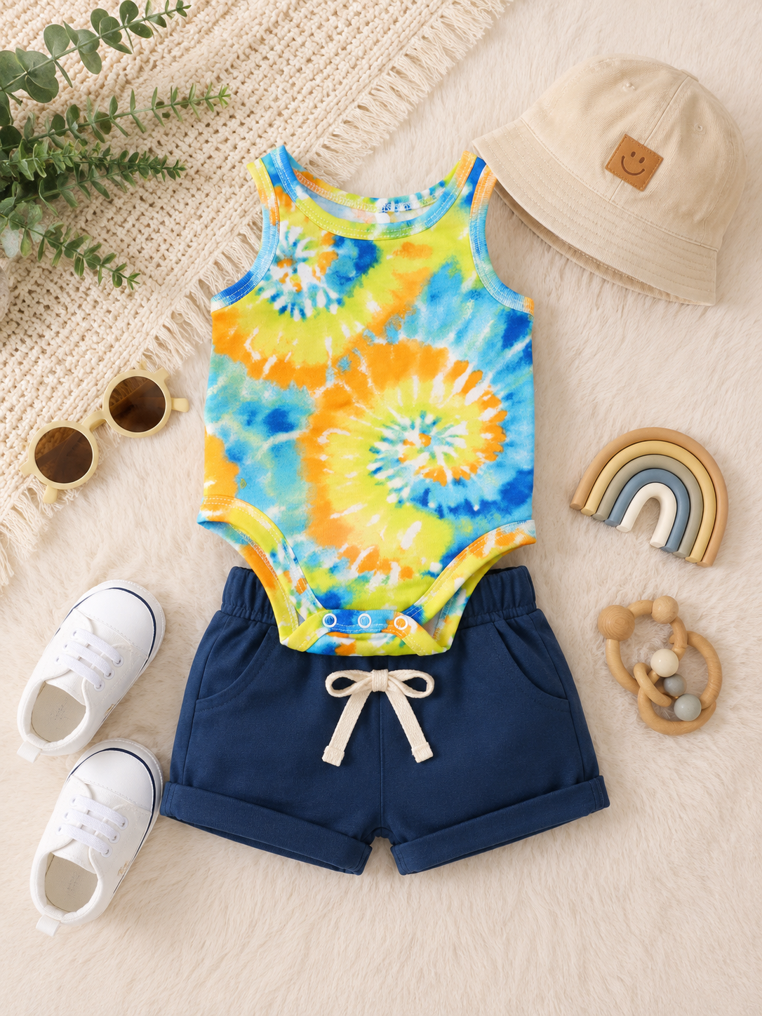 Sunshine Swirl Baby Bodysuit onesie