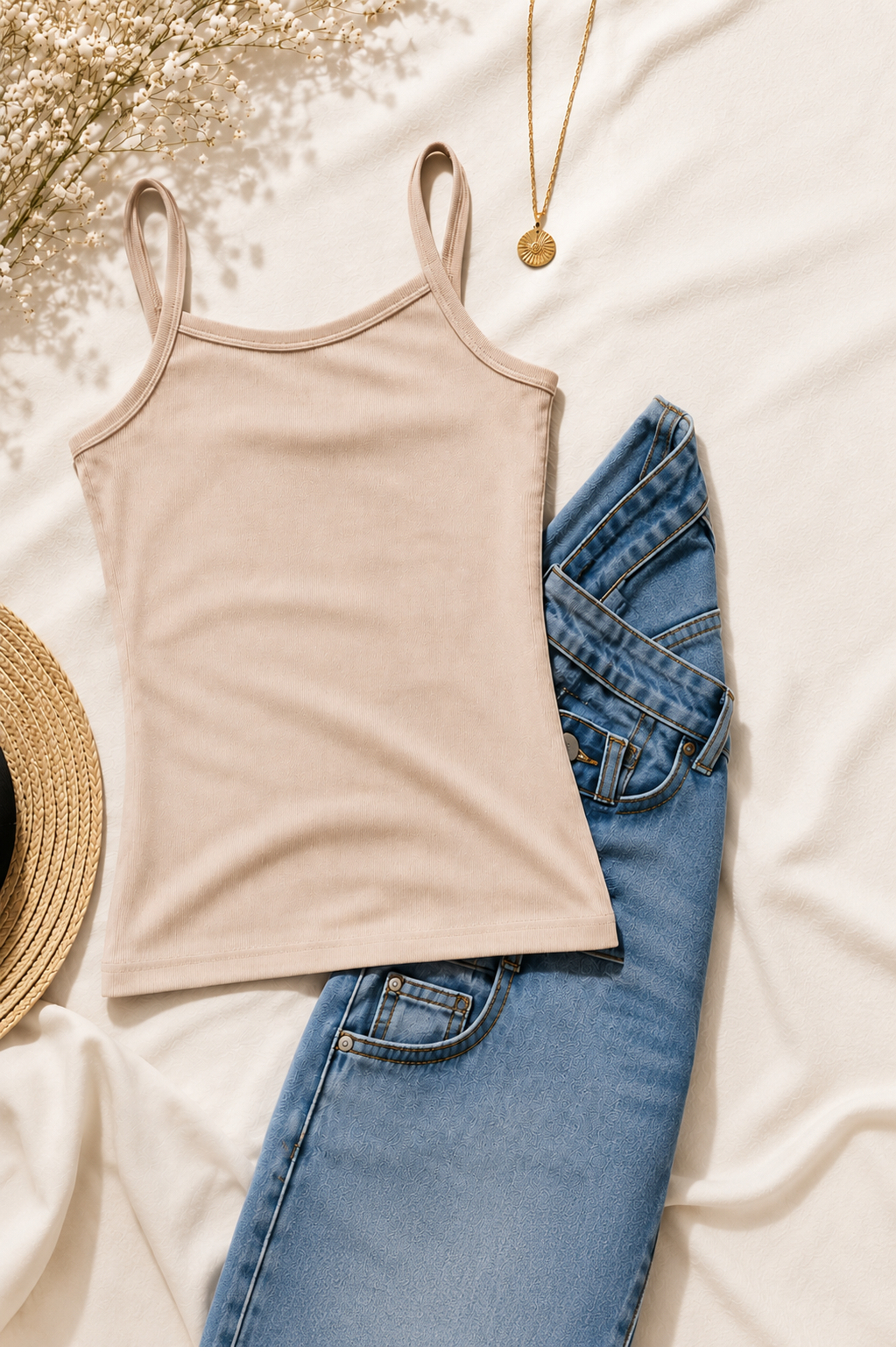 Bare Bliss Ribbed Cami Tank