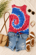 Freedom Swirl Tie-Dye Tank
