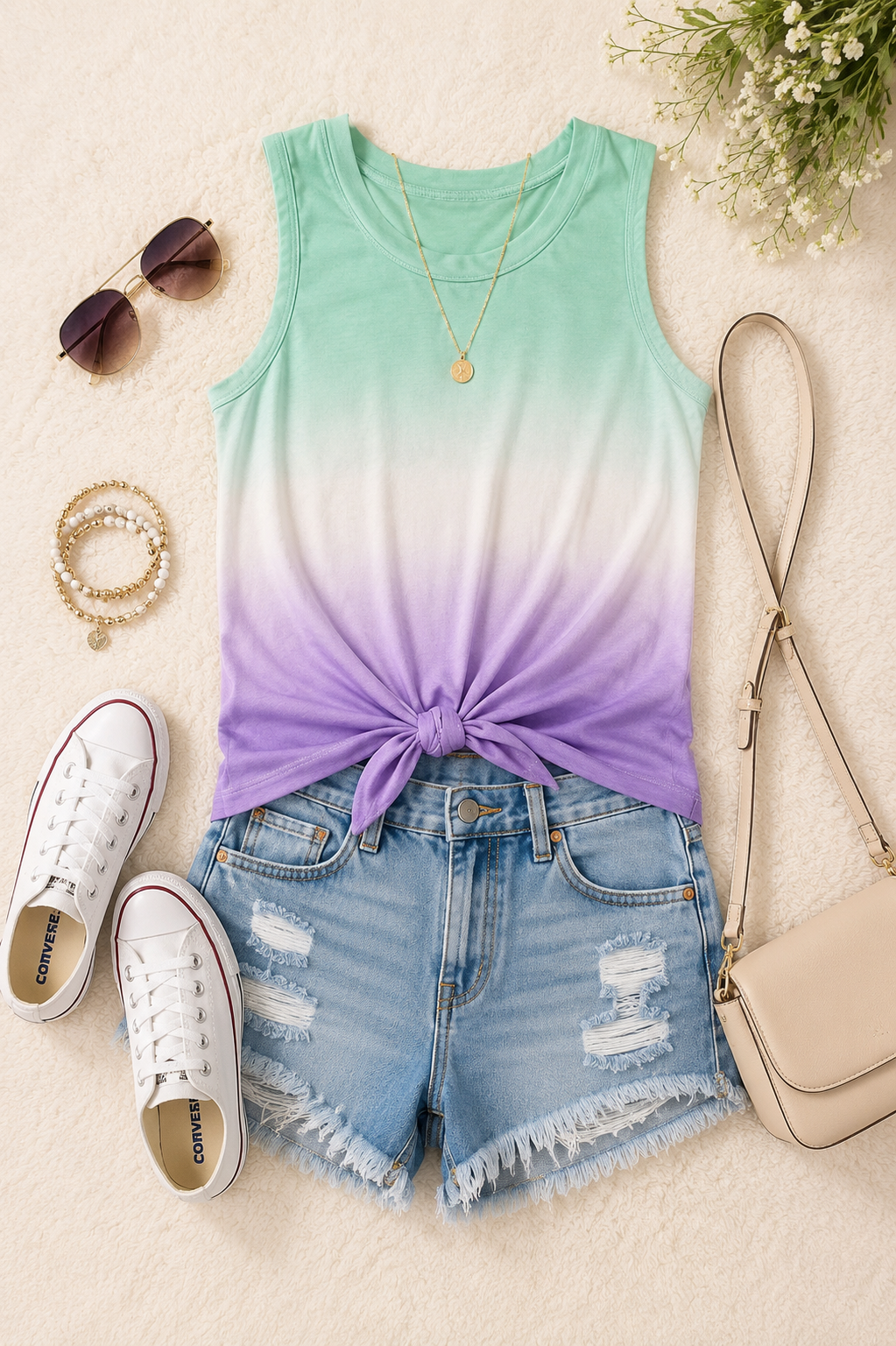 Lavender Breeze Ombre Tank