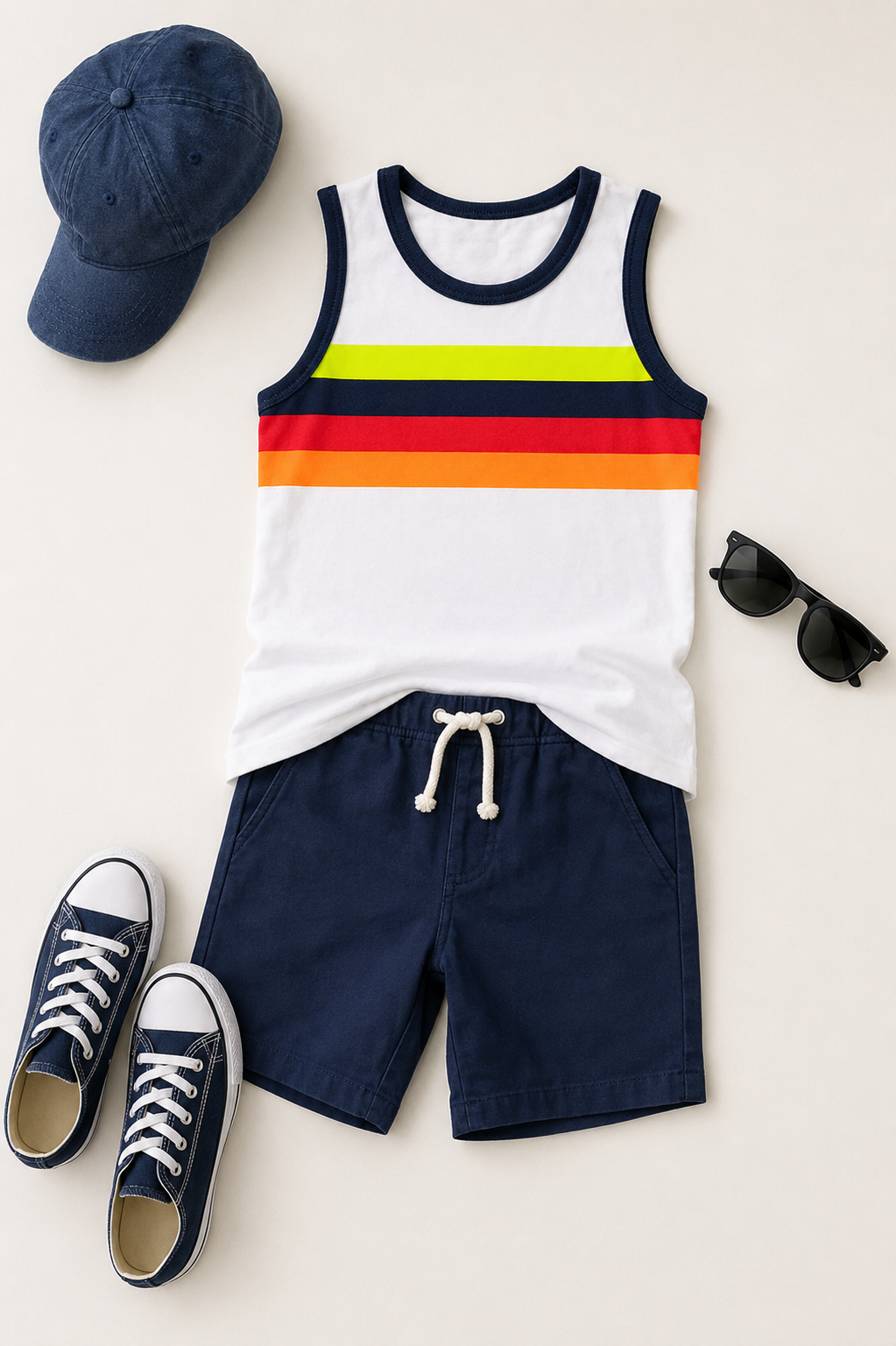 Coastal Flash Stripe Tank