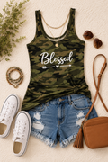 Blessed & Bold Camo Tank