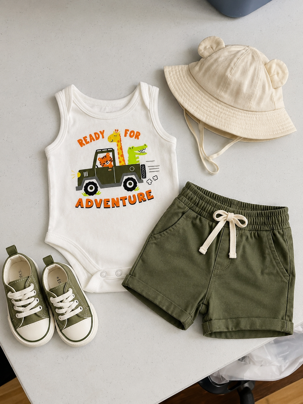 Ready for Adventure Graphic Tank Onesie