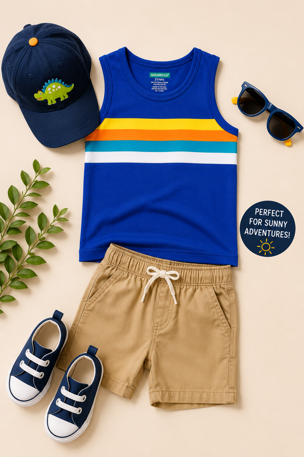 Little Explorer Stripe Tank