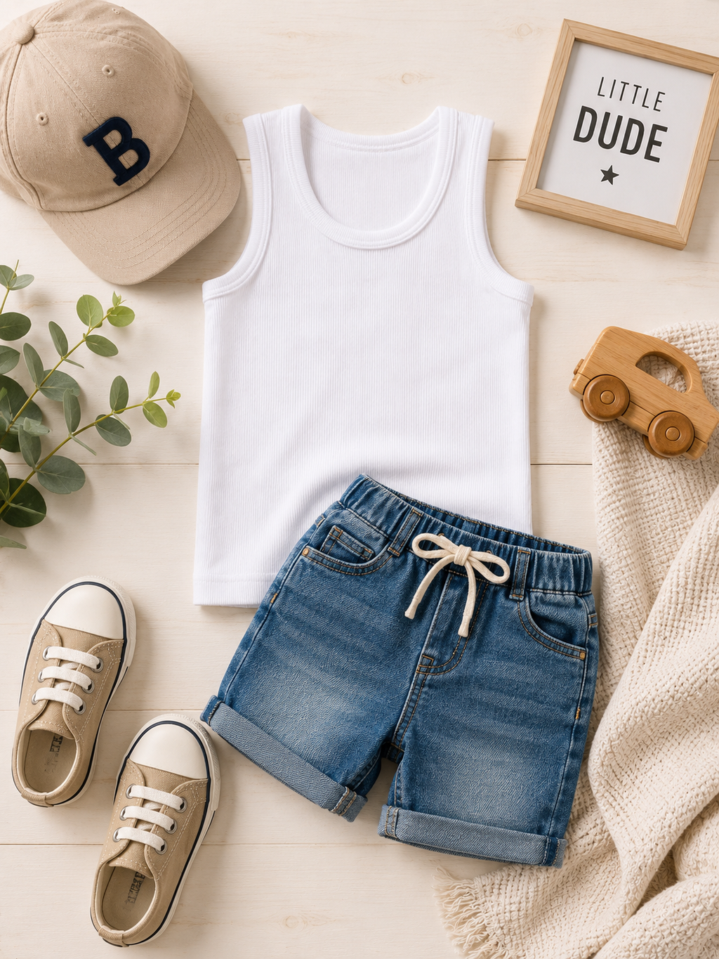 Little Gentleman Essential Ribbed Tank