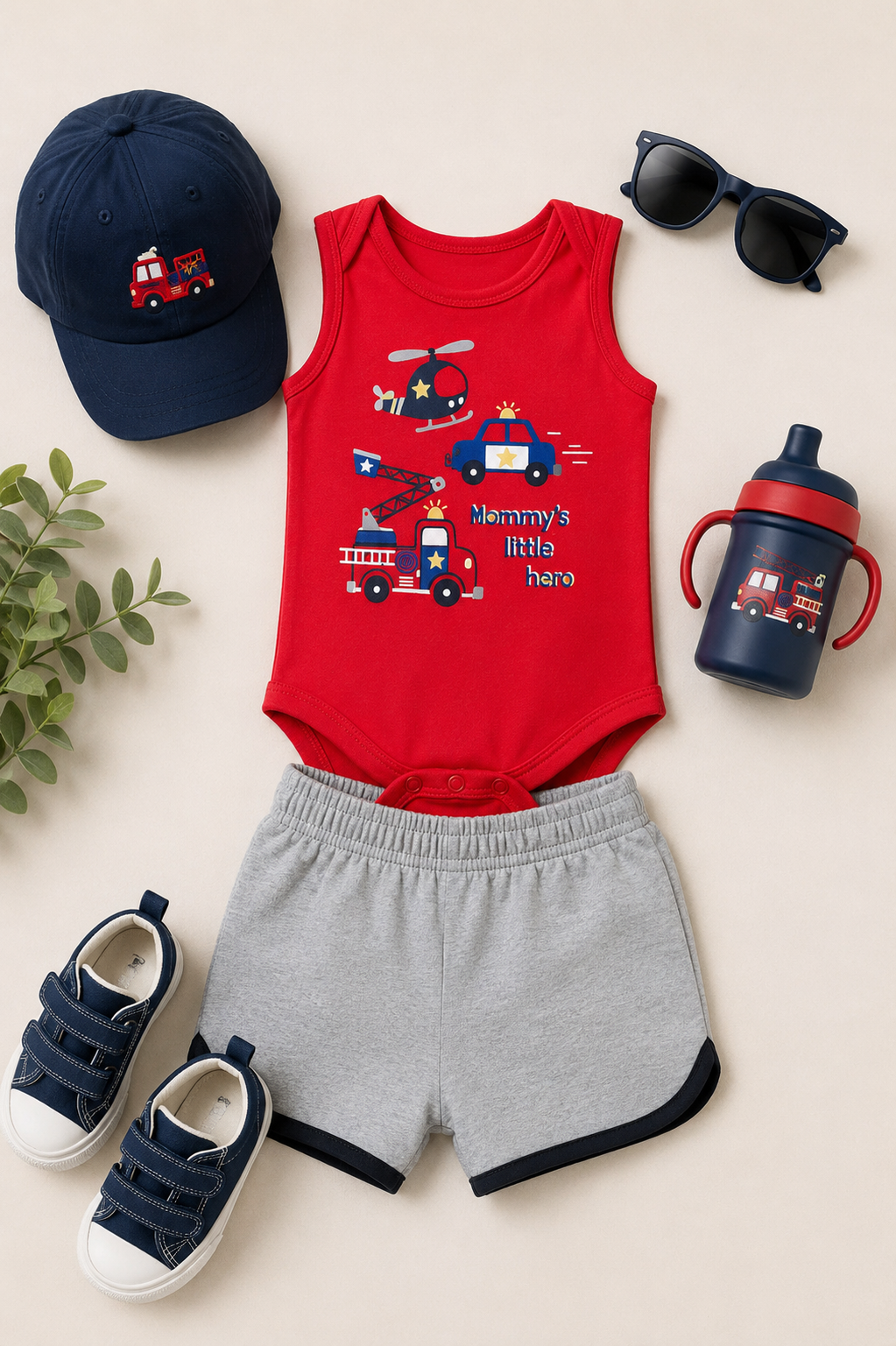 Mommy’s Little Hero Tank Onesie