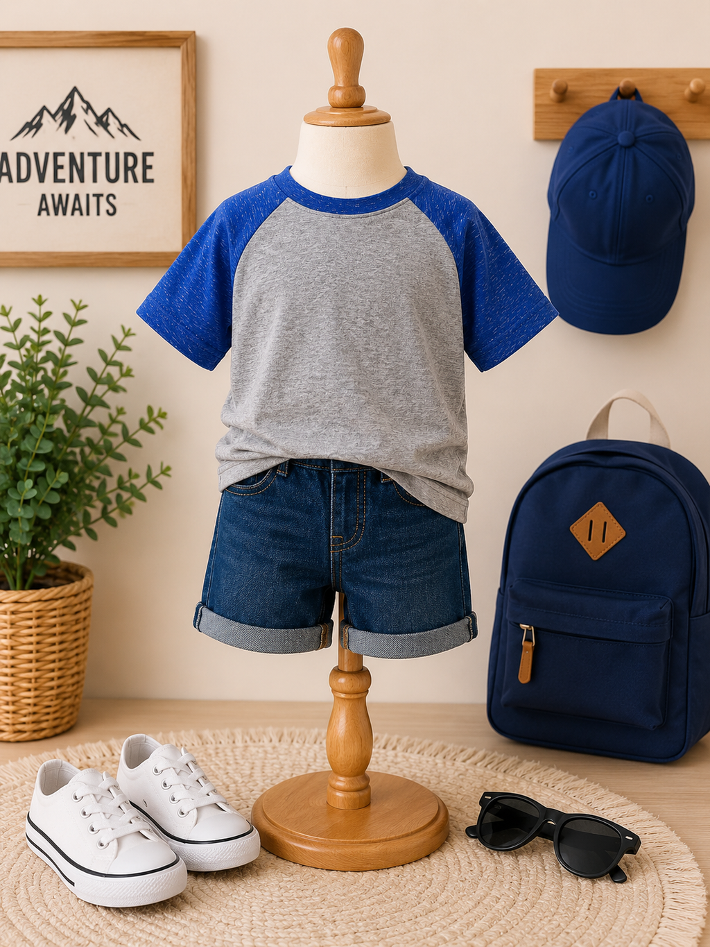 Royal Raglan Tee