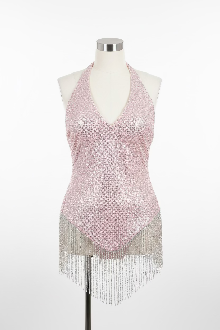 Rosewater Glam Swim Dress One Piece