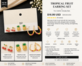 Tropical Fruit Earring Set
